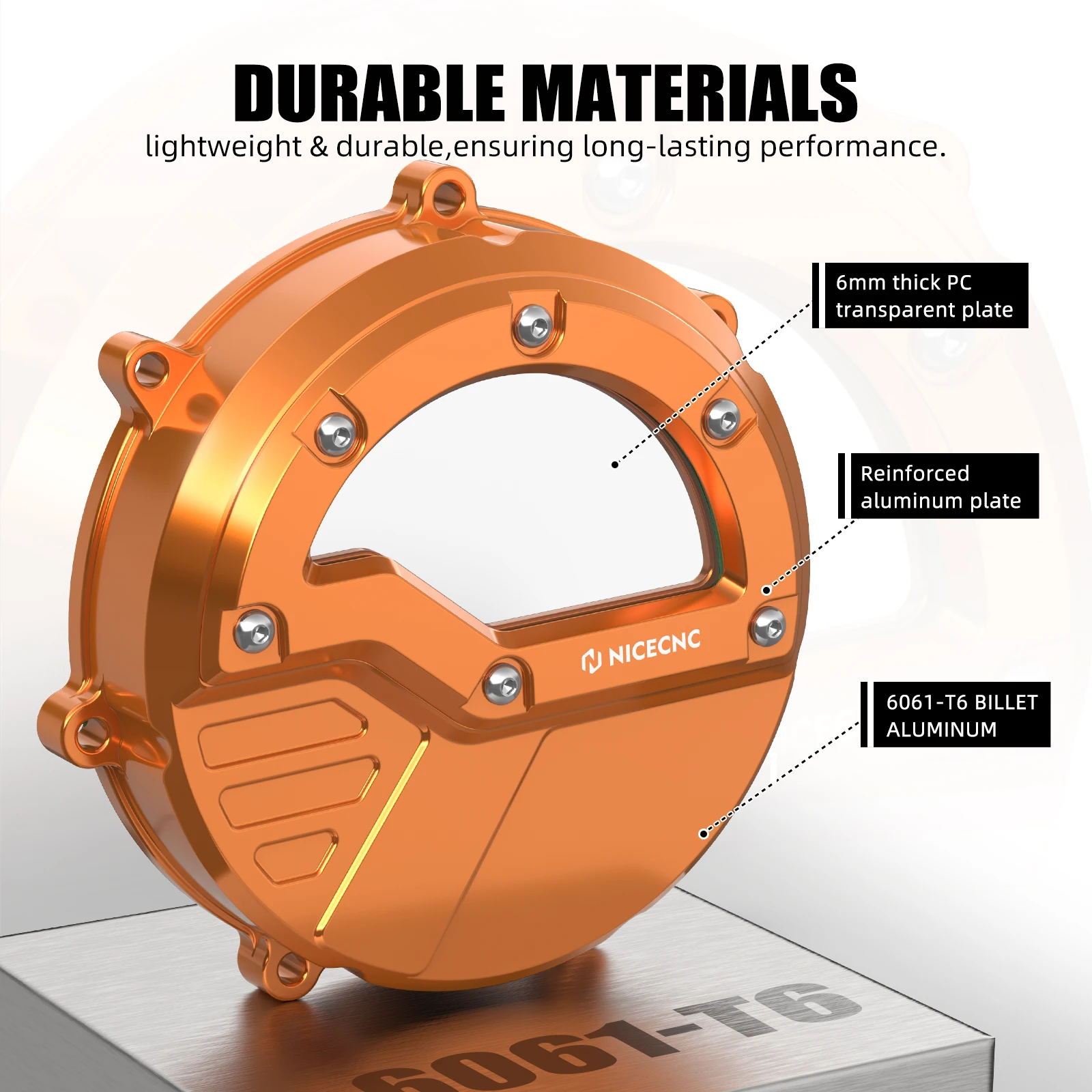 Прозрачная крышка сцепления NICECNC для KTM 950 Adventure/S Super Enduro R 990 Supermoto T Adventure S Duke