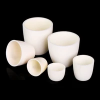 1piece laboratory 5ml to 750ml corundum crucible 99 alumina ash crucible without cover for experiment