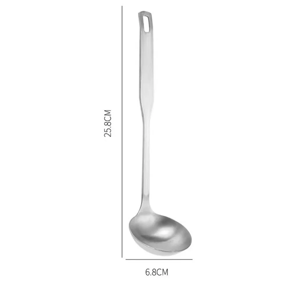 

Long Handle Soup Spoon Colander Stainless Steel Hot Pot Ramen Ladle Korean Noodles Scoop Kitchen Tableware Cooking Utensils