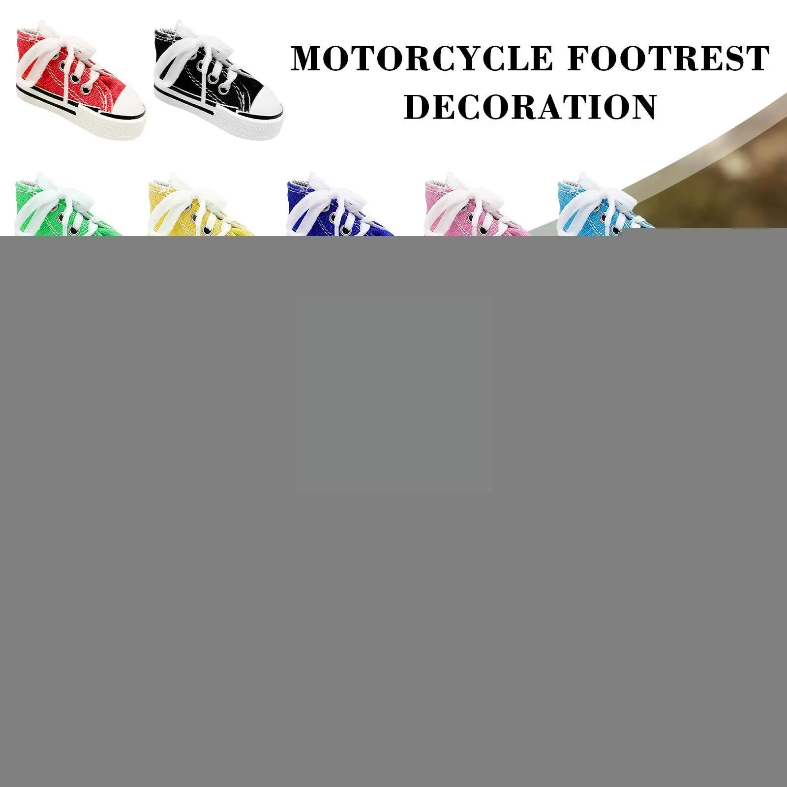 

1Pcs Creative Tripod Cover for Motorcycle Bicycle Side Shoe Shape Foot Support Electric Bike Tripod Decor Mini Shoes Key Ch R5J6
