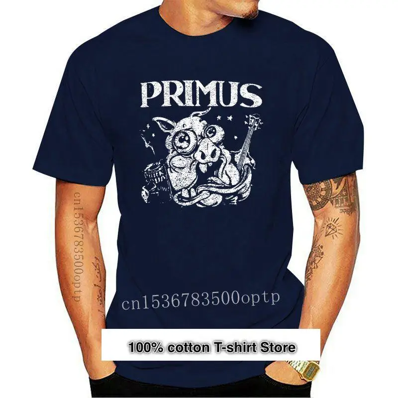 

Camiseta con estampado de Primus Unisex, Camisa de algodón con estampado gráfico negro, Funk Rock Band, nueva