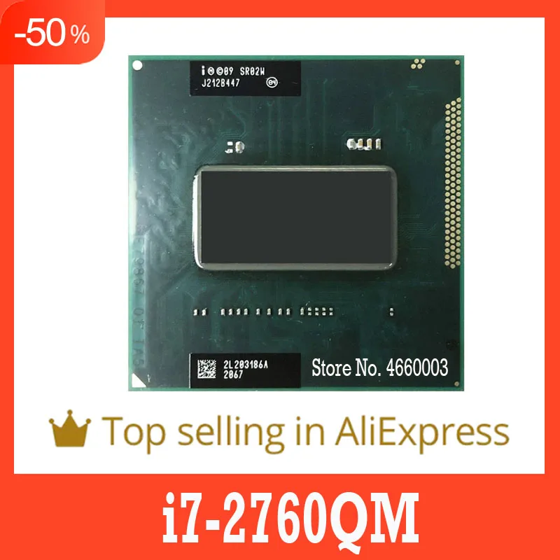 Скидка 40% оригинальный четырехъядерный восьмипоточный процессор SHAOLIN i7 2760QM SR02W 2 6