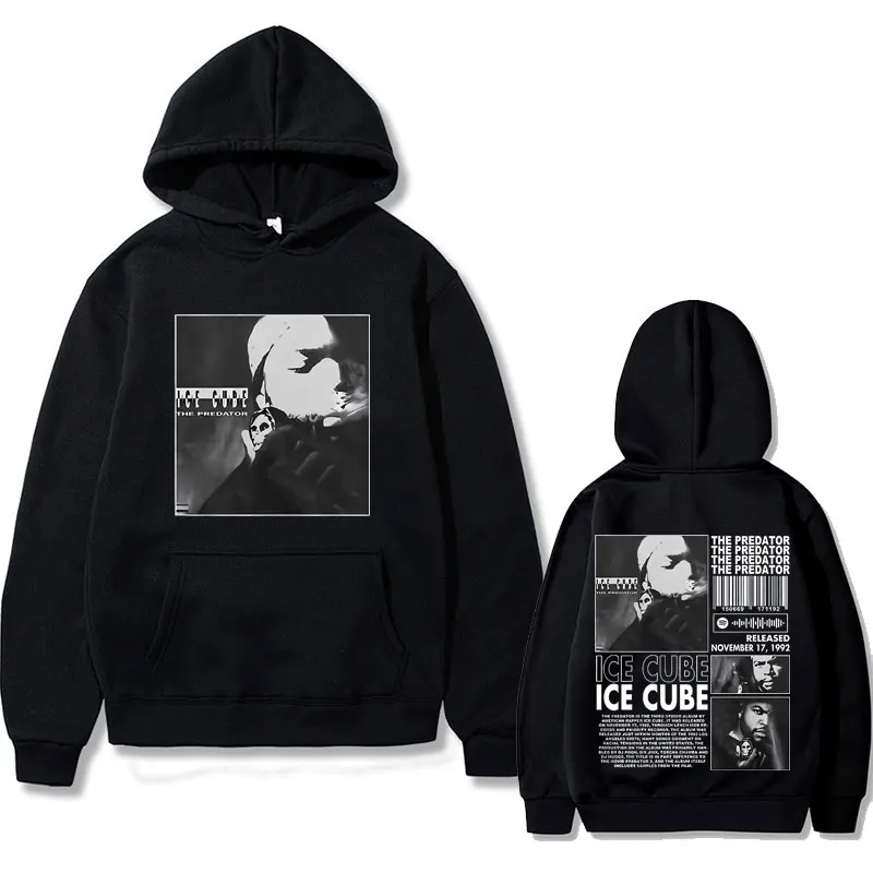 

Awesome Ice Cube The Predator Graphic Hoodie Limited Male Fashion Rapper Casual Hoodies Men Women Hip Hop Oversized Sweatshirt