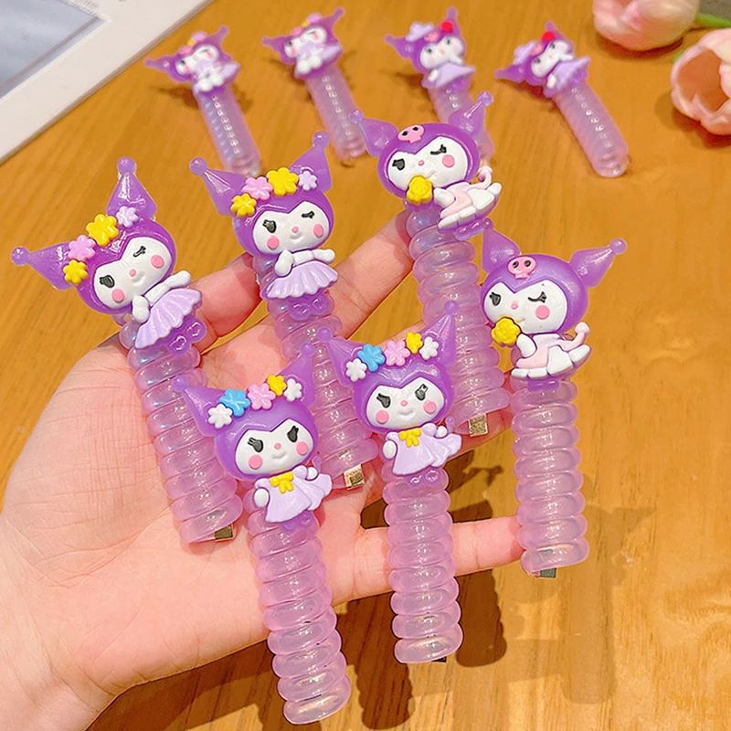 Sanrio мультфильм милый красочный телефонный провод веревка для волос детей модные