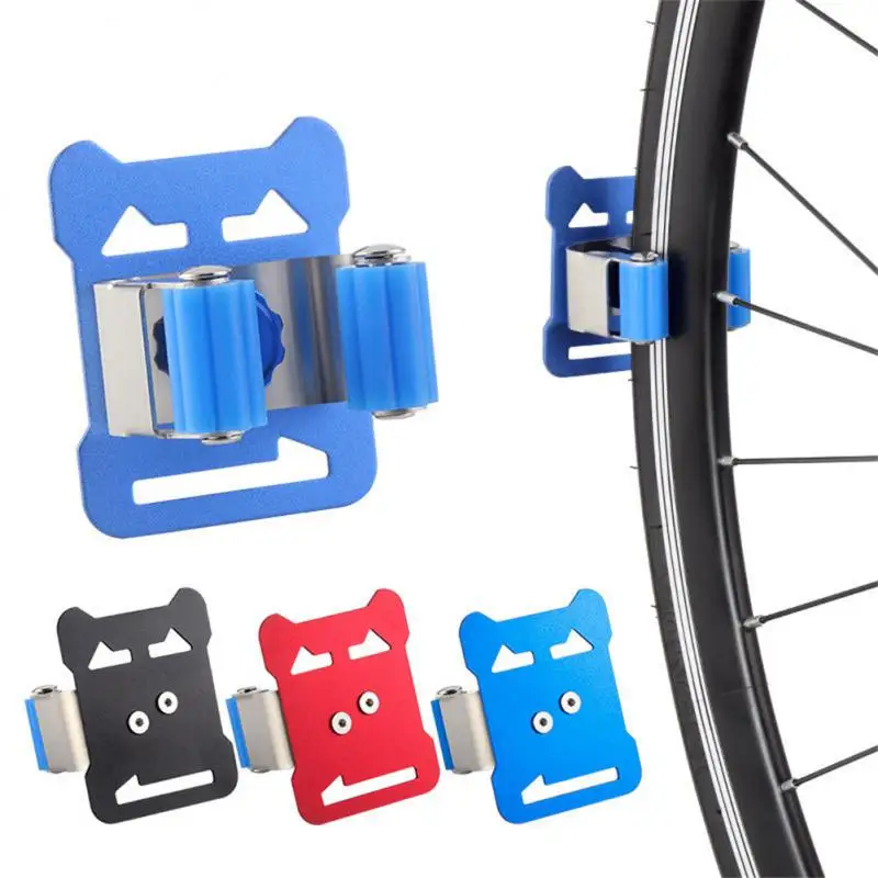 

Light Weight Bicycle Parking Buckle Firm Adjustable Size Bike Parking Rack Steel C Clip Indoor Vertical Bracket Silicone Rollers