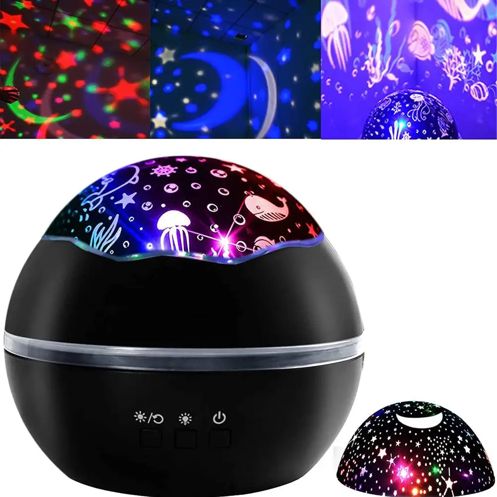 

Светодиодный проектор «Звездный океан», ночсветильник, вращающийся на 360 градусов, 2 в 1, лампа, 8 цветов, менясветильник для детей, подарок, де...