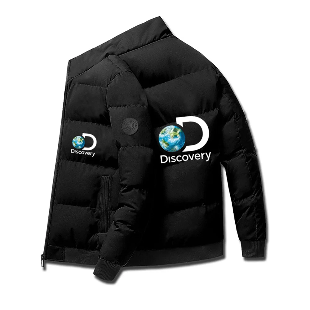 

Модная мужская куртка с принтом Discovery, повседневная весенне-осенняя хлопковая куртка высокого качества, брендовая ветрозащитная куртка с п...