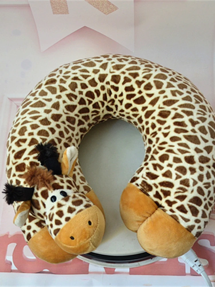 Детская подушка в форме животного для шеи с здоровой обложкой. Подарки на день рождения и Рождество. Бесплатная доставка.