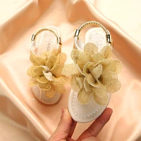 girls flip flops sandals for summer little girls bohemian glitter flower princess flat shoes kids casual holiday beach sandals