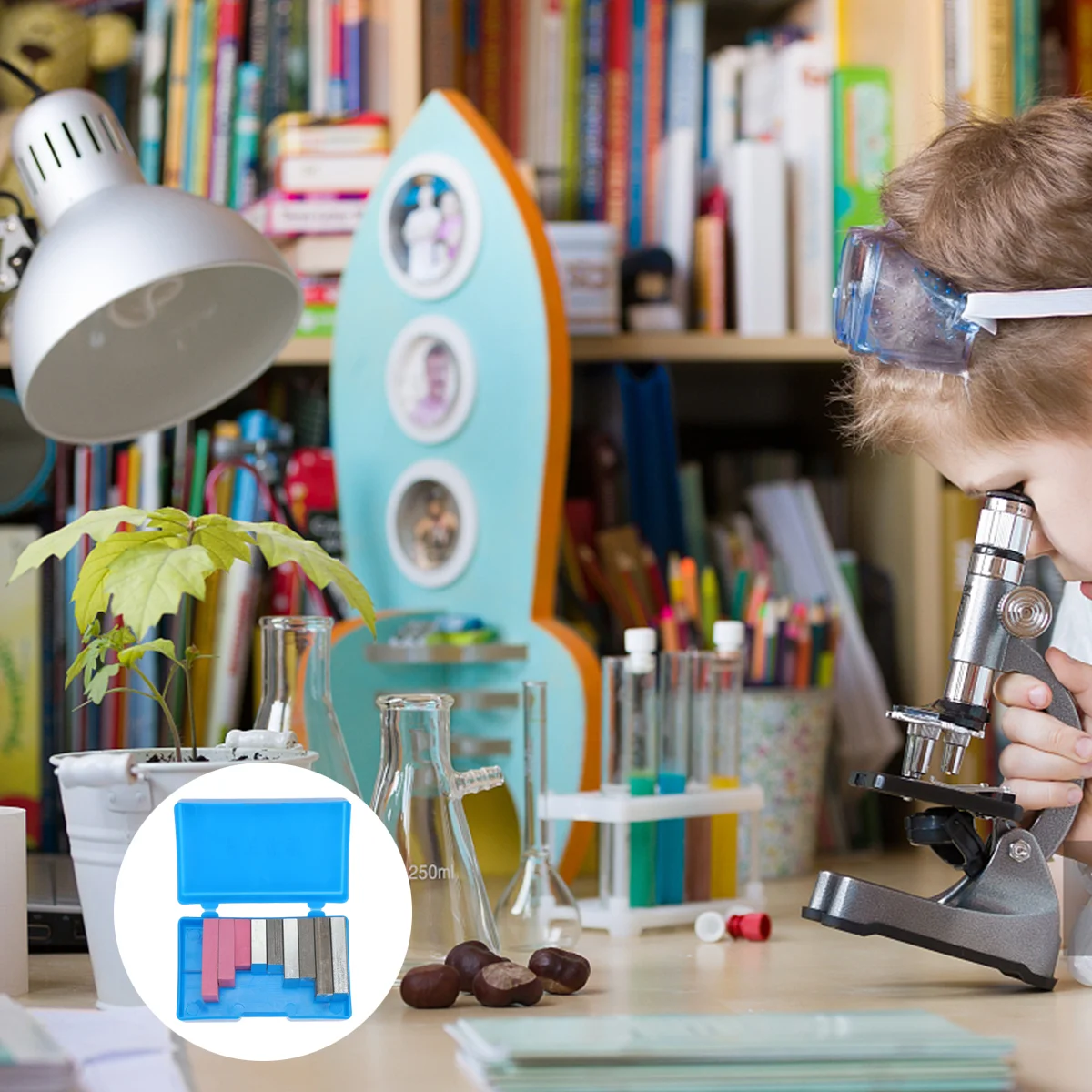 9-częściowy лабораторный аппарат набор для физических экспериментов алюминиевый