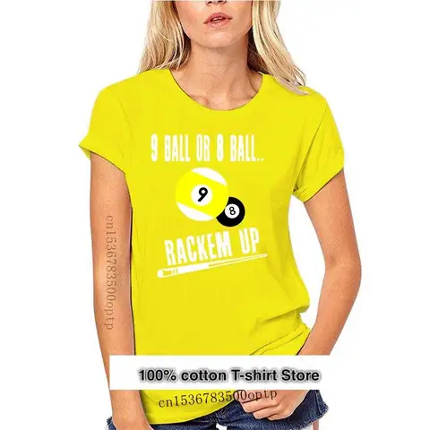 Camiseta de billar para hombre y mujer, camisa de 9 bolas u 8 bolas, playera para mujer