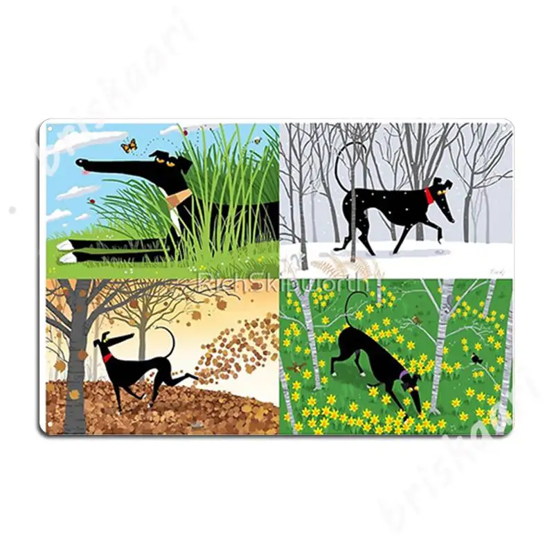 

Hound Seasons Metal Signs Club Home Living Room Wall Decor Custom Tin sign Posters