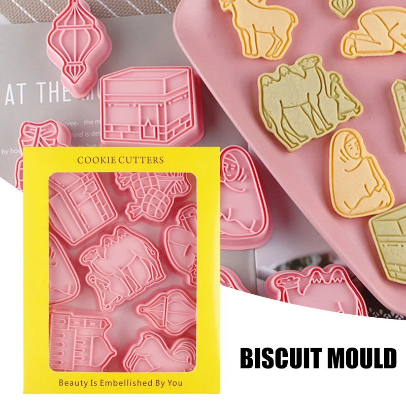 

3D резак для печенья украшения на Рамадан Eid DIY торт с глазурью Конфеты трафареты для печенья Home Kitchen Eid 3D резак для печенья