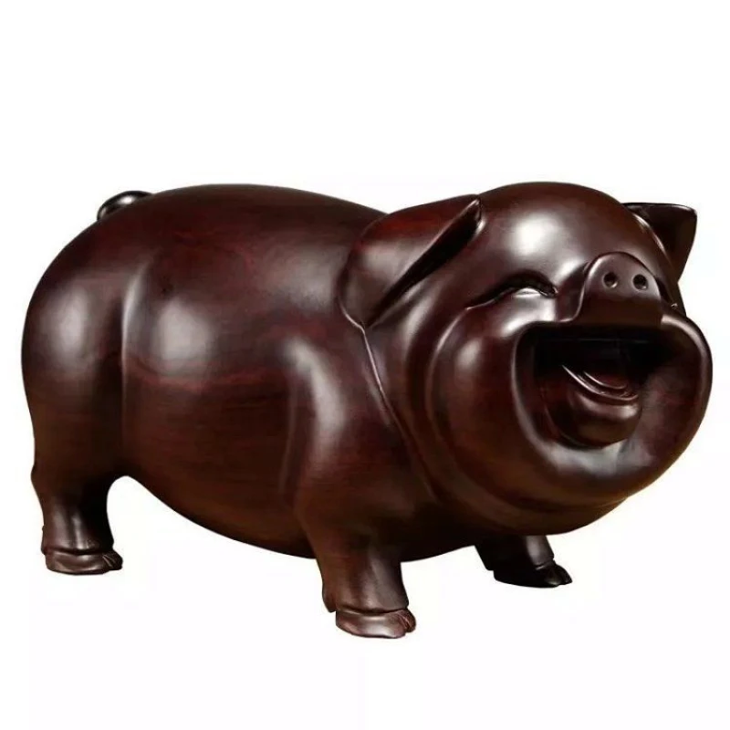 

Искусство для украшения свиньи фэн-шуй из массива дерева