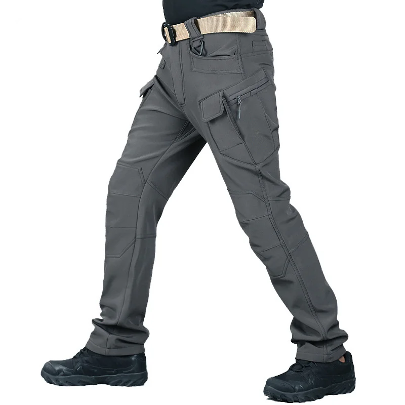 

Waterproof Tactical Sets Men Military Shark Skin Soft Shell Multi-pocket 2 Pcs Set Autumn Winter Fleece Jackets Army Cargo Pants