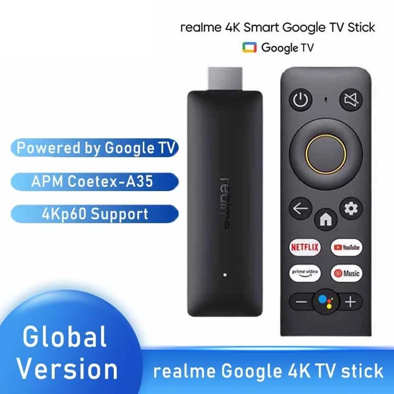 

4K TV Stick Smart Google Global Version 2GB 8GB HDMI 2.1 Quad-Core CPU Dual-Core GPU HDR 10+ 4Kp60 Bluetooth 5.0