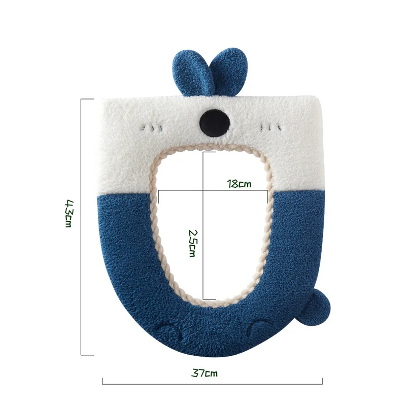 Мультяшный коврик для унитаза Осень-зима домашний утолщенный Теплый Бархатный