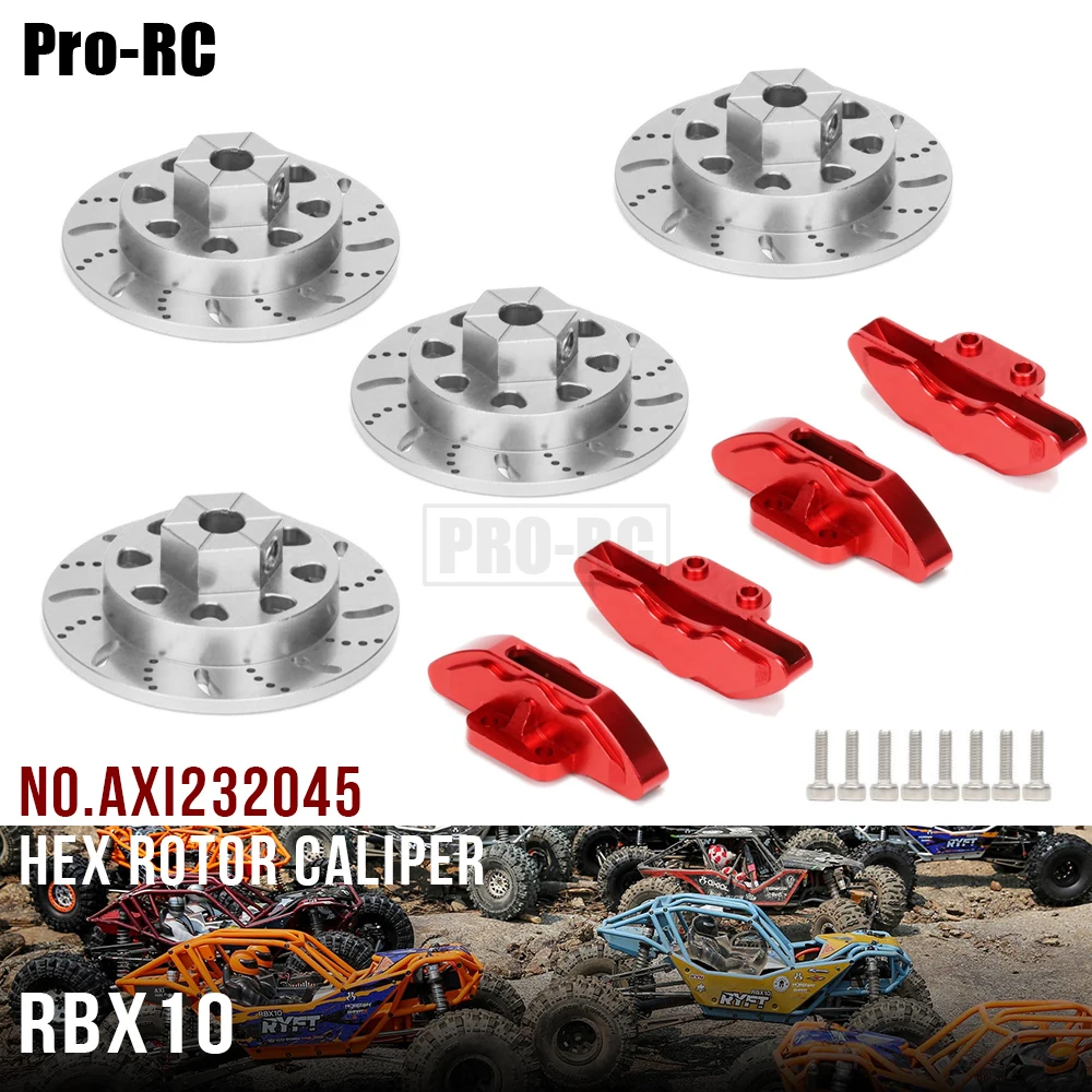 

Алюминиевые суппорты и дисковый тормоз для AXIAL 1/10 RBX10 RYFT 4WD, 4 шт.