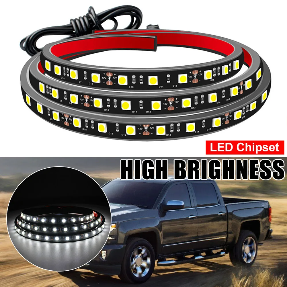 

2Pcs 60-inch Trunk Tailgate Light Bar 90 LED Pickup Bed Light Strip with Fuse Self Adhesive for Cargo Pickup Truck SUV RV Van