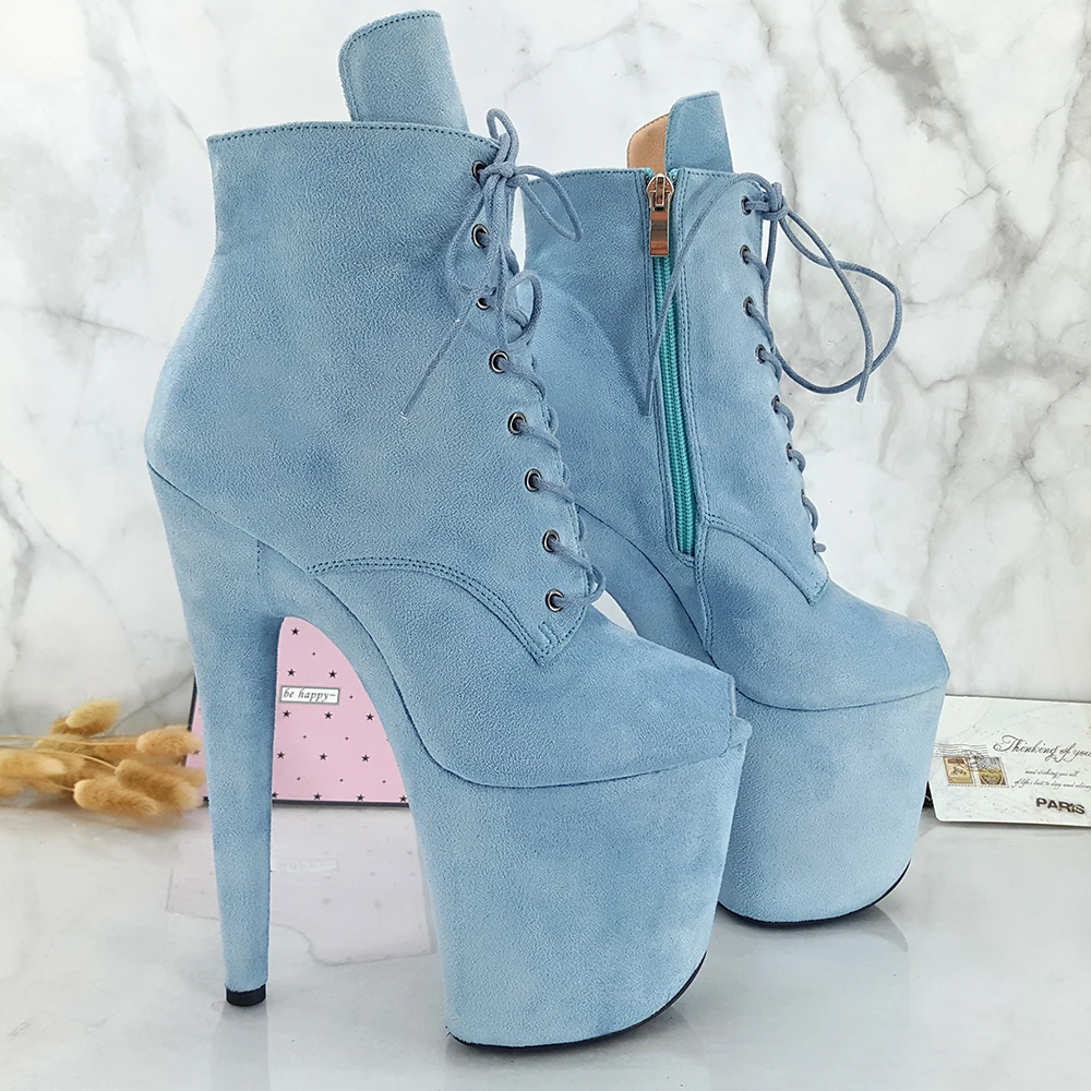 Leecabe  20CM/8inches Pole dance shoes High Heels Pole Dance boot