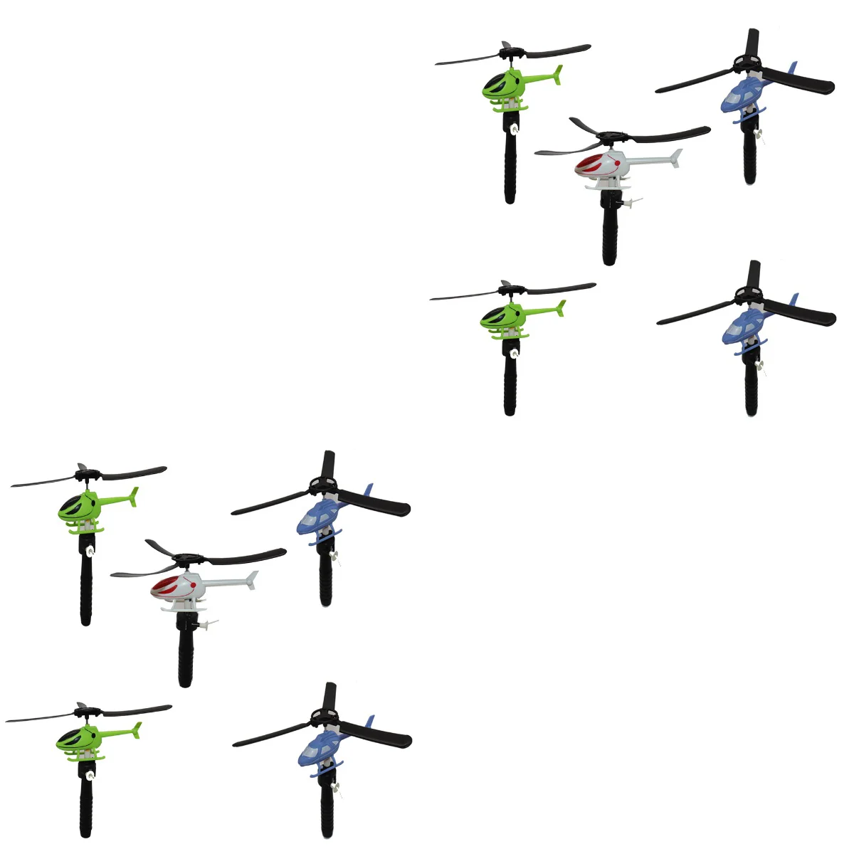 

Pull Helicopter Toy Flying String Helicopter Plane Cord Airplane Model Figurine Aircraft Handle Kids Plane Educational
