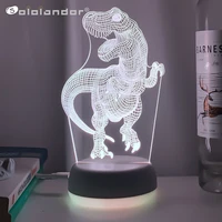 3d dino night light kids led dinosaur lamp usb acrylic nightlamp for children desk decoration remote control desk lamp kids gift