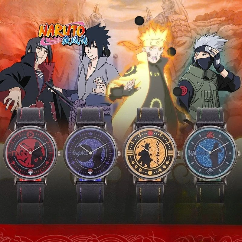 Модные стильные часы NARUTO Uchiha Sasuke Uchiha Itachi для подростков, красивые, высококачественные кварцевые наручные часы, подарок на день рождения (art.: 3920dc3db5839) - 3920dc3db5839