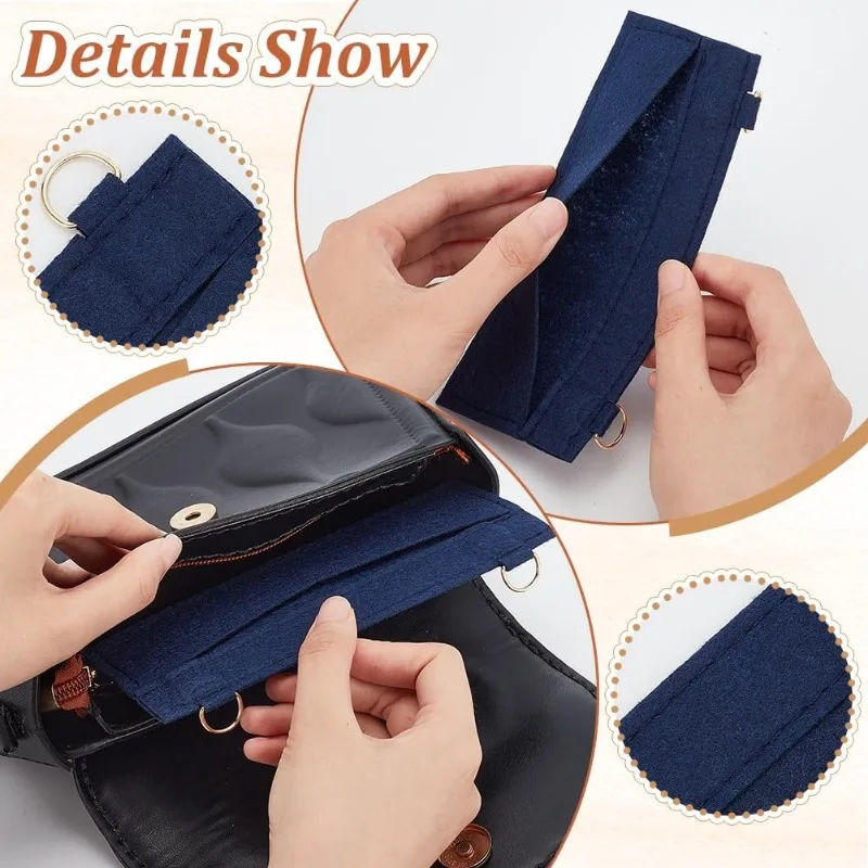 Фетровый Органайзер Для Сумок 4 Цвета Решение Хранения Клатчей Компактный Размер