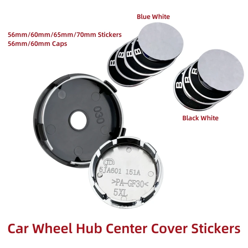 

For BM* 134567 Series X1X3X5X6 GT Car Wheel Hub Center Cover Emblem Sticker 3D Metal 56mm 60mm 65mm 70mm Badge Decal Accessories