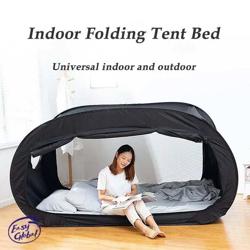 

Family Independent Tent Mosquito Net Integrated Student Dormitory Dual Use Blackout Curtain Bunk Bedroom Isolation Bed Curtain