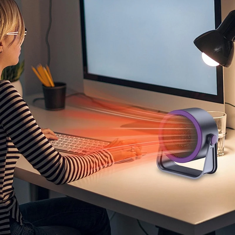 500 Вт электрический обогреватель портативный настольный вентилятор теплого