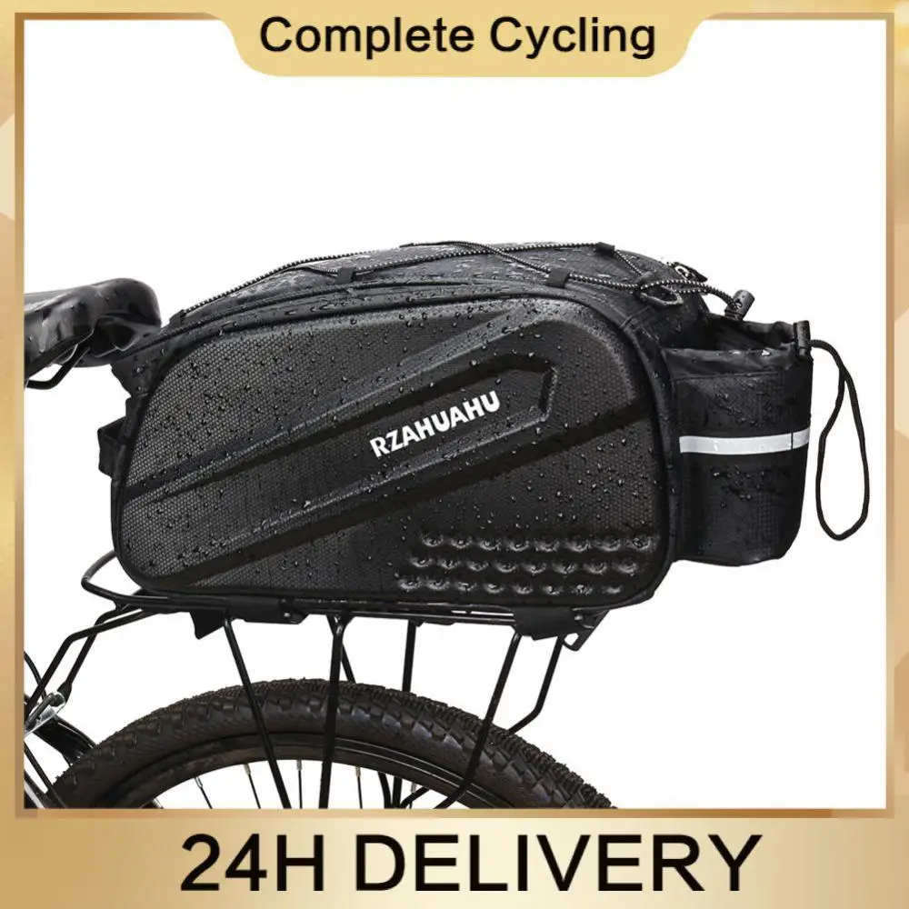 

Rear Seat Bag Classified Net Pocket Portable Bicycle Bag Hard Shell Bag Texture Carbon Fiber Wear-resistant Riding Equipment 10l