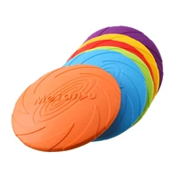 durable tpr soft plastic interactive dogs fly discs chew toys for doggy outdoor training drinking playing