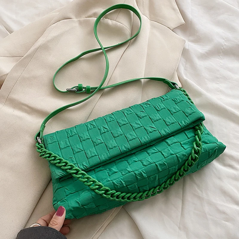 

Женская сумка-тоут из мягкой ПУ кожи, с цепочкой