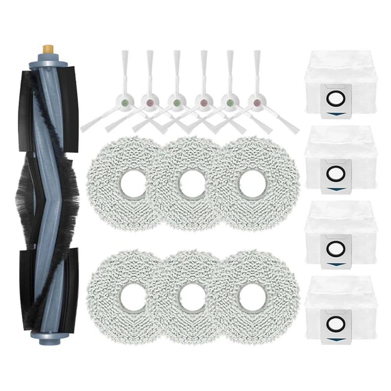 Роликовая Основная Боковая щетка Тряпки для швабры Мешок сбора пыли Пластиковая