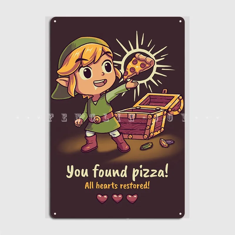 

The Legendary Pizza Metal Plaque Poster Pub Club Bar Personalized Poster Tin Sign Poster