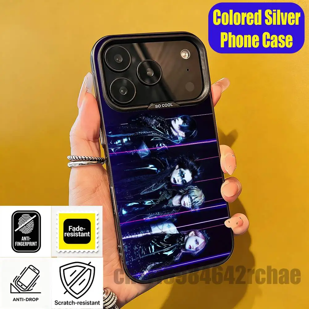 Фото Чехол для телефона J-Jiluka D-DeViLs S-Sena R-Ricko для iPhone 15, 17, 11, 14, 13, 16, 12, E, Max, Plus, Air, Pro, Mini, индивидуальный цвет, серебристый корпус №5