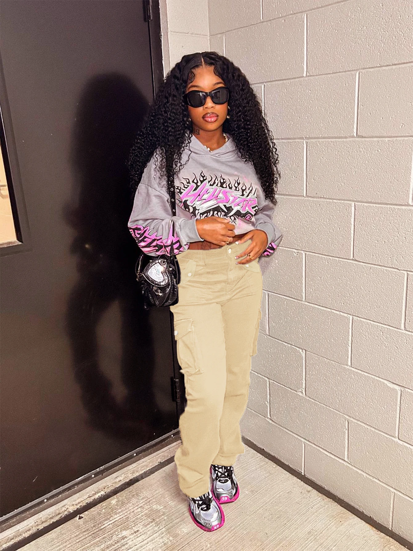 Американские ретро джинсовые комбинезоны с эластичной талией повседневные