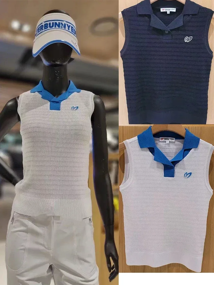 

2023 Summer New Sleeveless Hollow Slim Knit Vest Tank Top Women