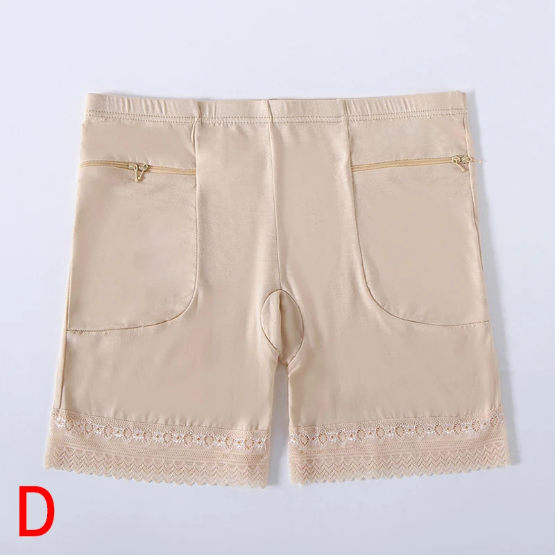 Safety Shorts Pants Women Lace Seamless Underwear Summer Under Skirt Shorts With Pockets Short Tights High Waist Soft Breathable