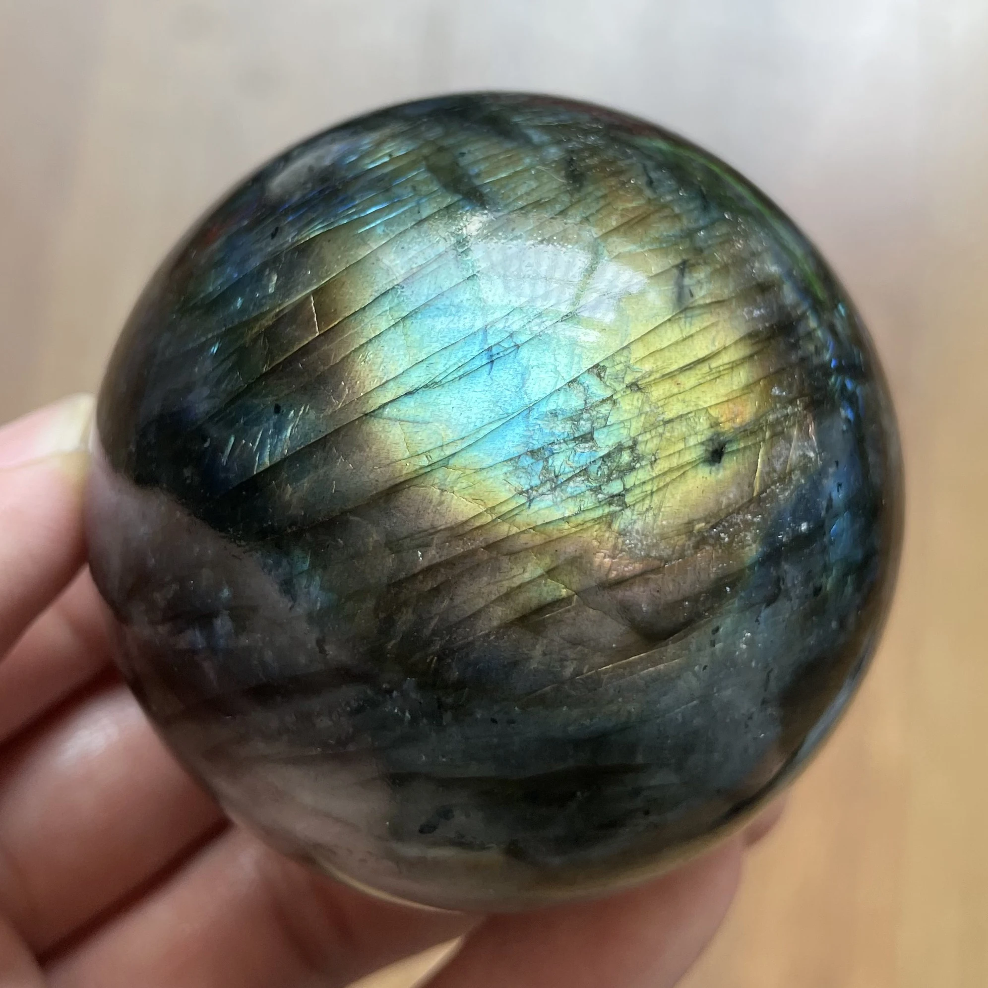 Натуральный камень лабрадорит полированный кристалл драгоценный украшение