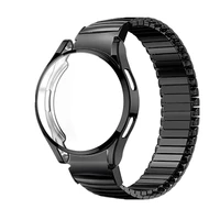 caseno gaps bracelet for samsung galaxy watch 4 classic strap 42mm 46mm 40mm 44mm expansion elastic stainless steel band