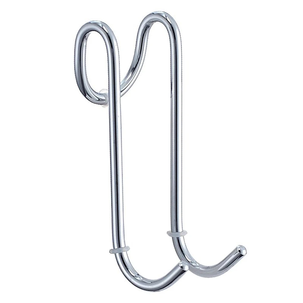 

1Pc Shower Hook Glass Door Shower Hooks Bathroom Bath Shower Screen Stainless Steel Towel Hanger Kitchen Accessories