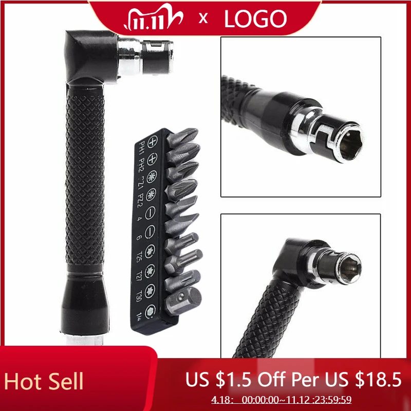 

11pcs Mini Carbon Steel Plastic Wrench Bits Key Utility Tool Set L-shape Routine