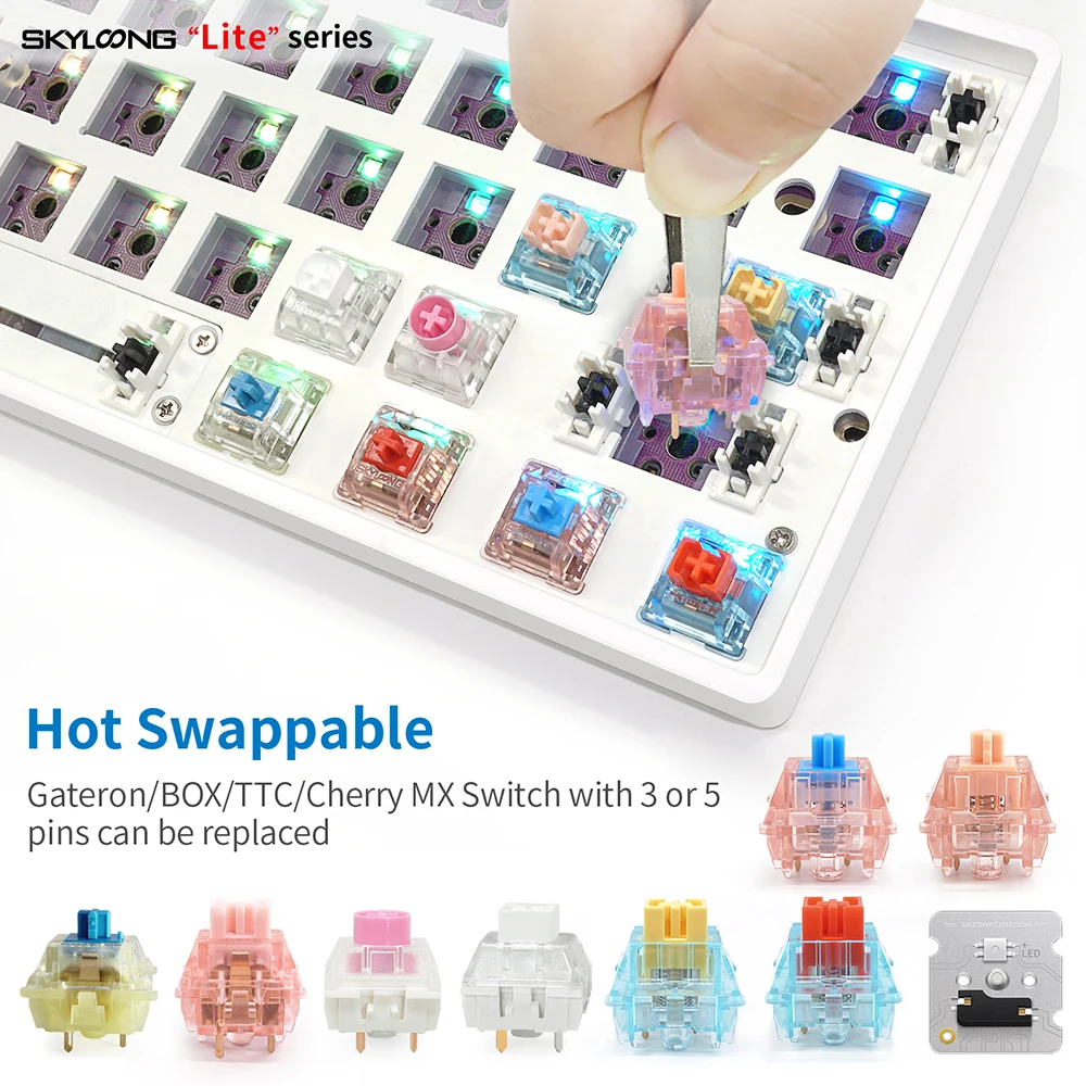 Клавиатура Механическая Беспроводная с RGB-подсветкой и USB-портом |