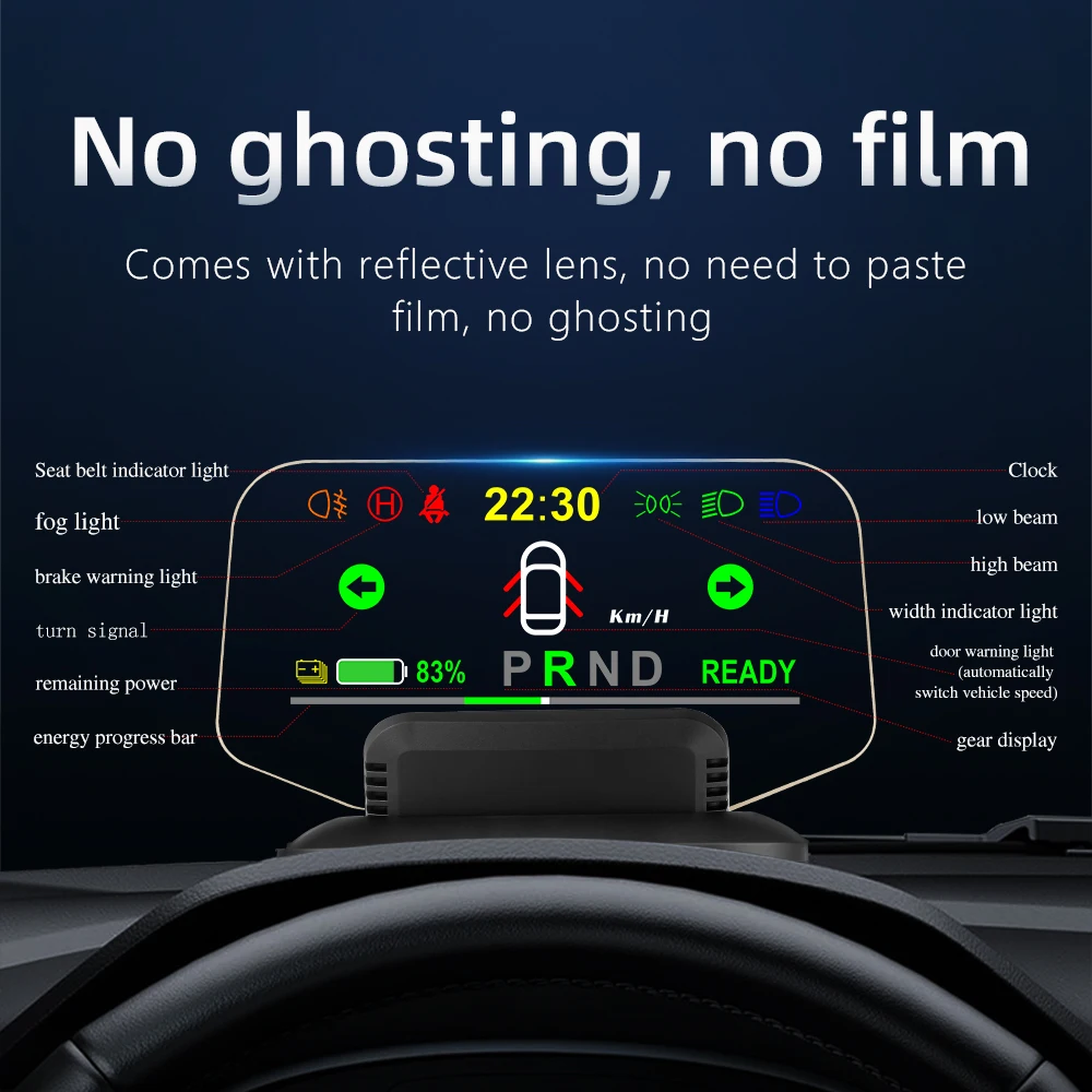 

Tesvibe Tesla Model3/Y Head-up Display Speed Gear Turn Signal Non-Destructive Modification of the LCD Instrument