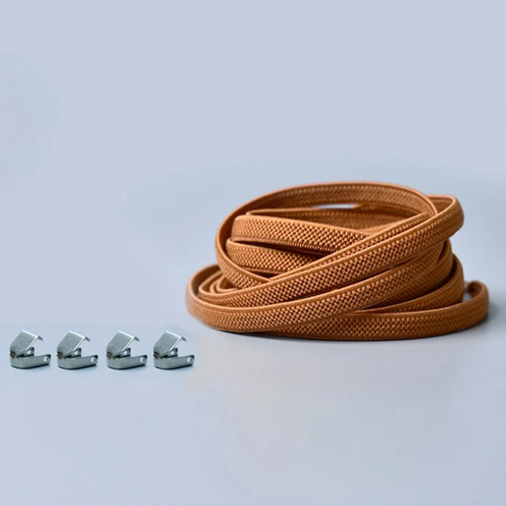 Elastic Flat Shoelaces No Tie Shoelaces Outdoor Leisure Sneakers Quick Safety Flat Shoe Lace Kids Adult Unisex Lazy Laces