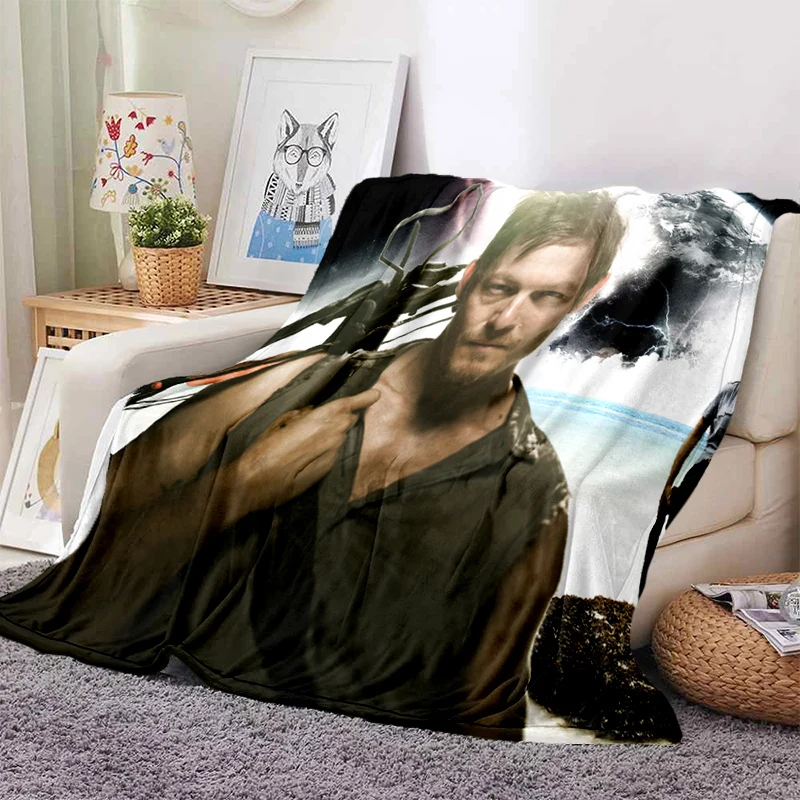 Драма, Ходячие мертвецы, серия, мягкое плед, одеяло, мягкое мультяшное зеленое покрывало, диван, подарок
