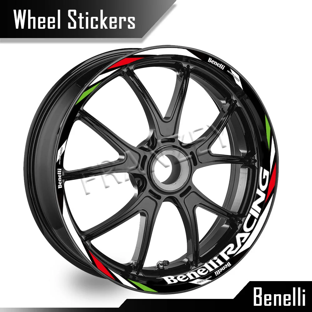 

For Benelli trk 502 leoncino 500 leoncino 800 502c 752s 302s 180s Reflective Wheel Sticker Rim Strips Tape Hub Decal Accessories