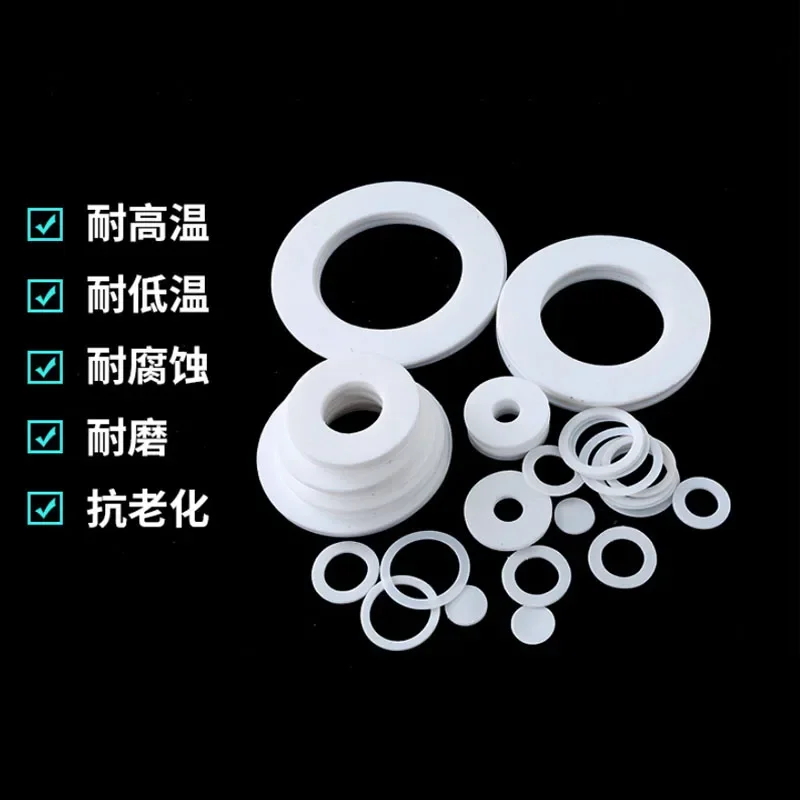 Плоская прокладка шайбы из ПТФЭ устойчивая к высоким и низким температурам